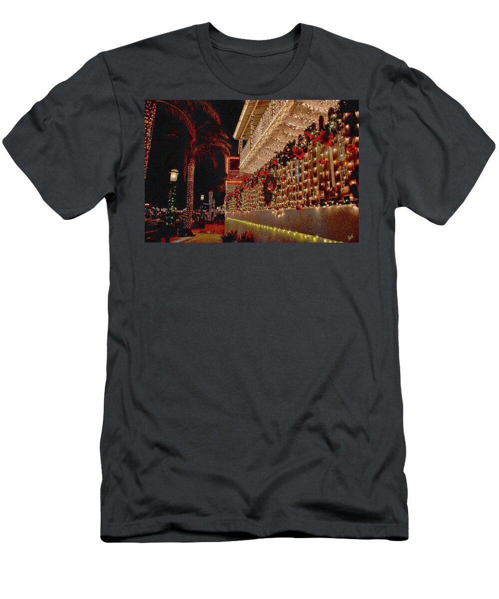 Nights Of Lights T-Shirt featuring the photograph Nights of Lights Saint Augustine by Gina O'Brien