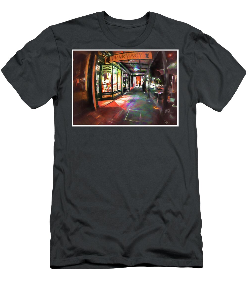 Sydney T-Shirt featuring the photograph Nighttime Strolling in Sydney by Peggy Dietz