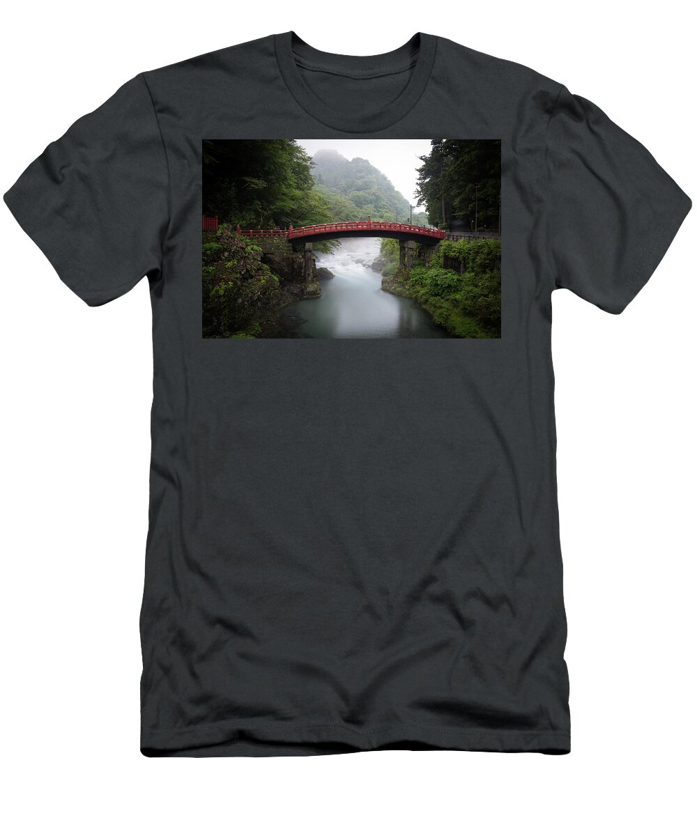 Japan T-Shirt featuring the photograph Nikko Shin-kyo Bridge by Sam Garcia