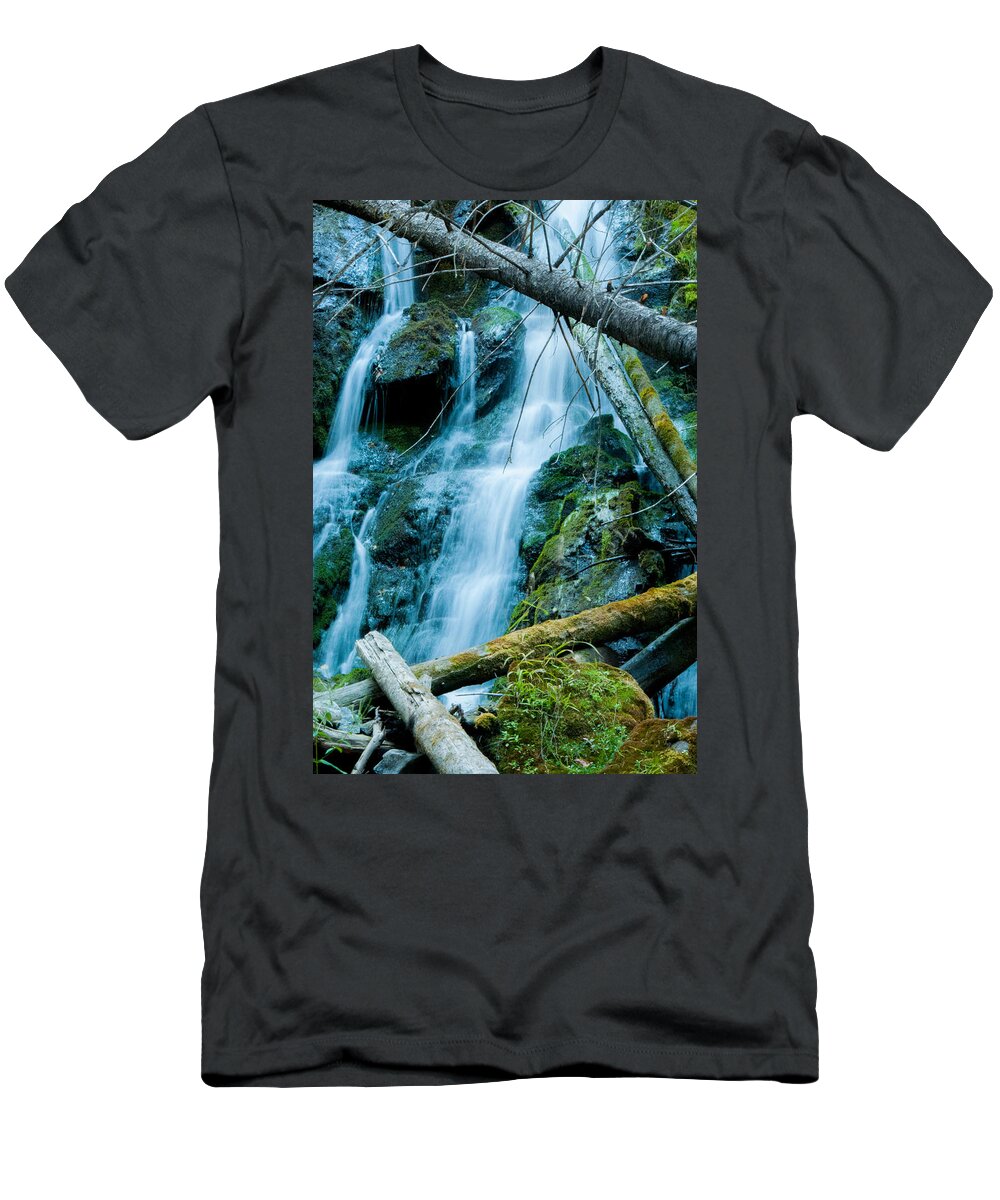 Nine Mile Falls T-Shirt featuring the photograph Nine Mile Falls by Troy Stapek