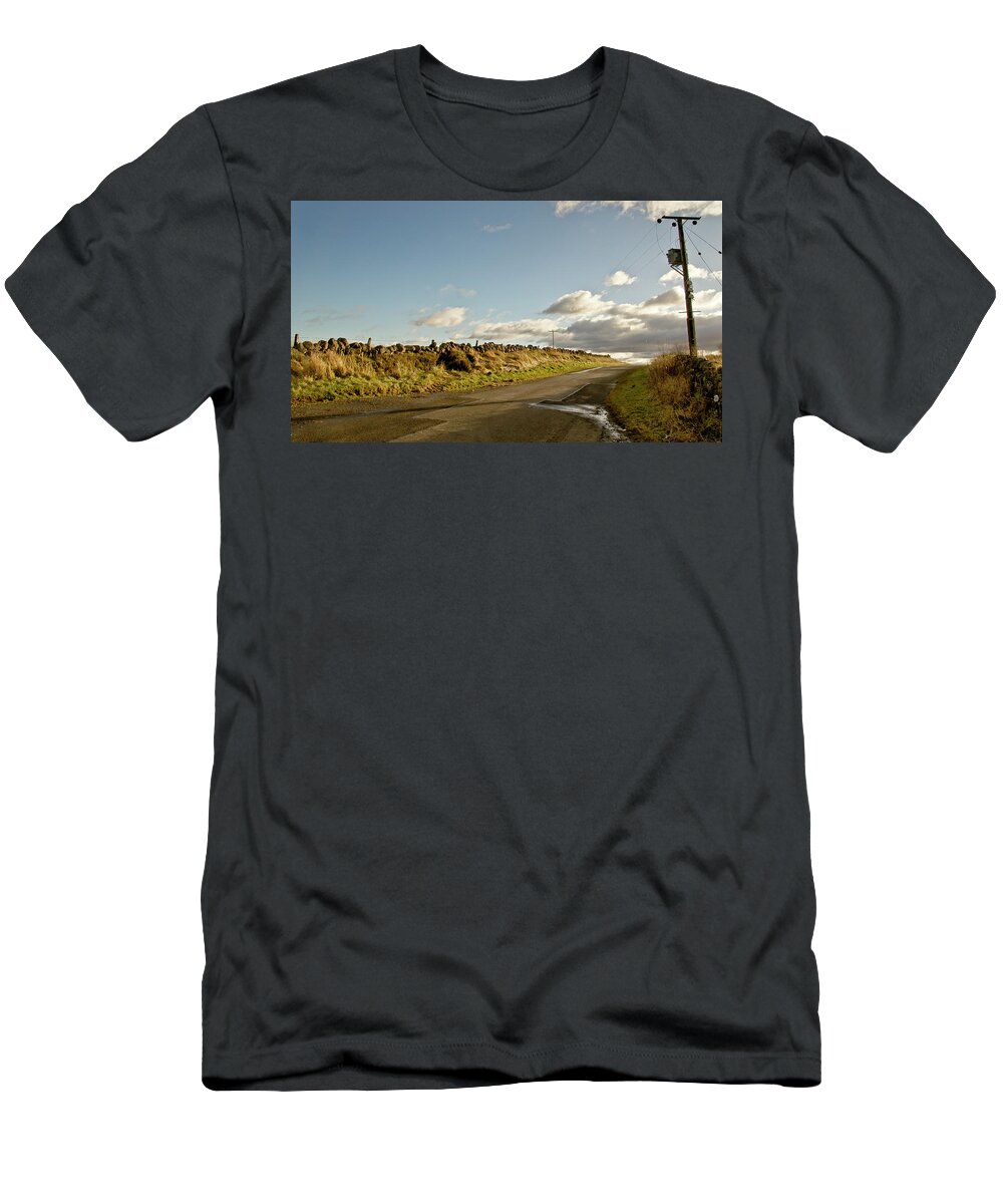 Road T-Shirt featuring the photograph No-end Road by Elena Perelman