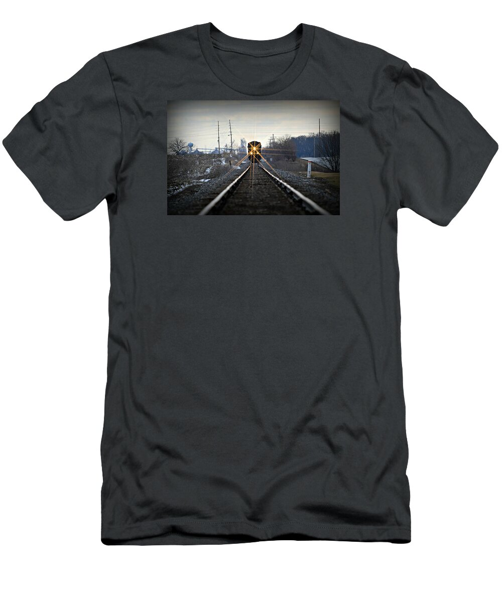 Train T-Shirt featuring the photograph No Problem being a mile away by Kurt Keller