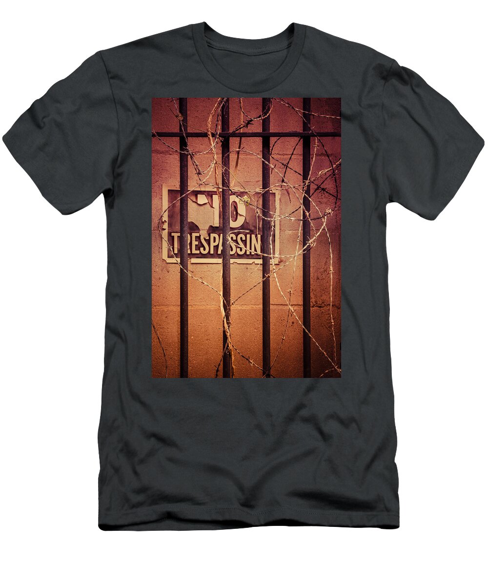 No Trespassing T-Shirt featuring the photograph No Trespassing by Carolyn Marshall