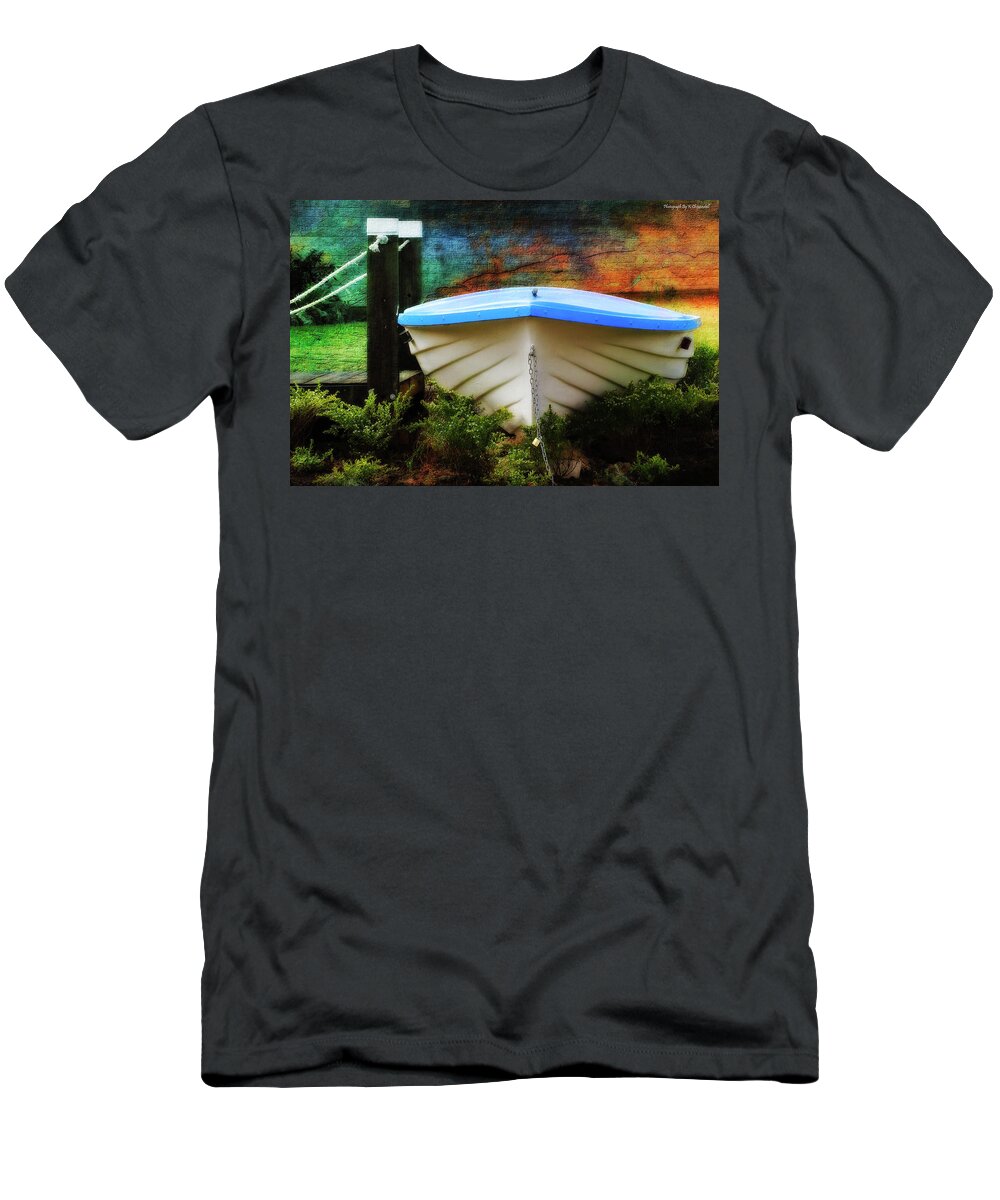 Boats T-Shirt featuring the photograph No water 01 by Kevin Chippindall