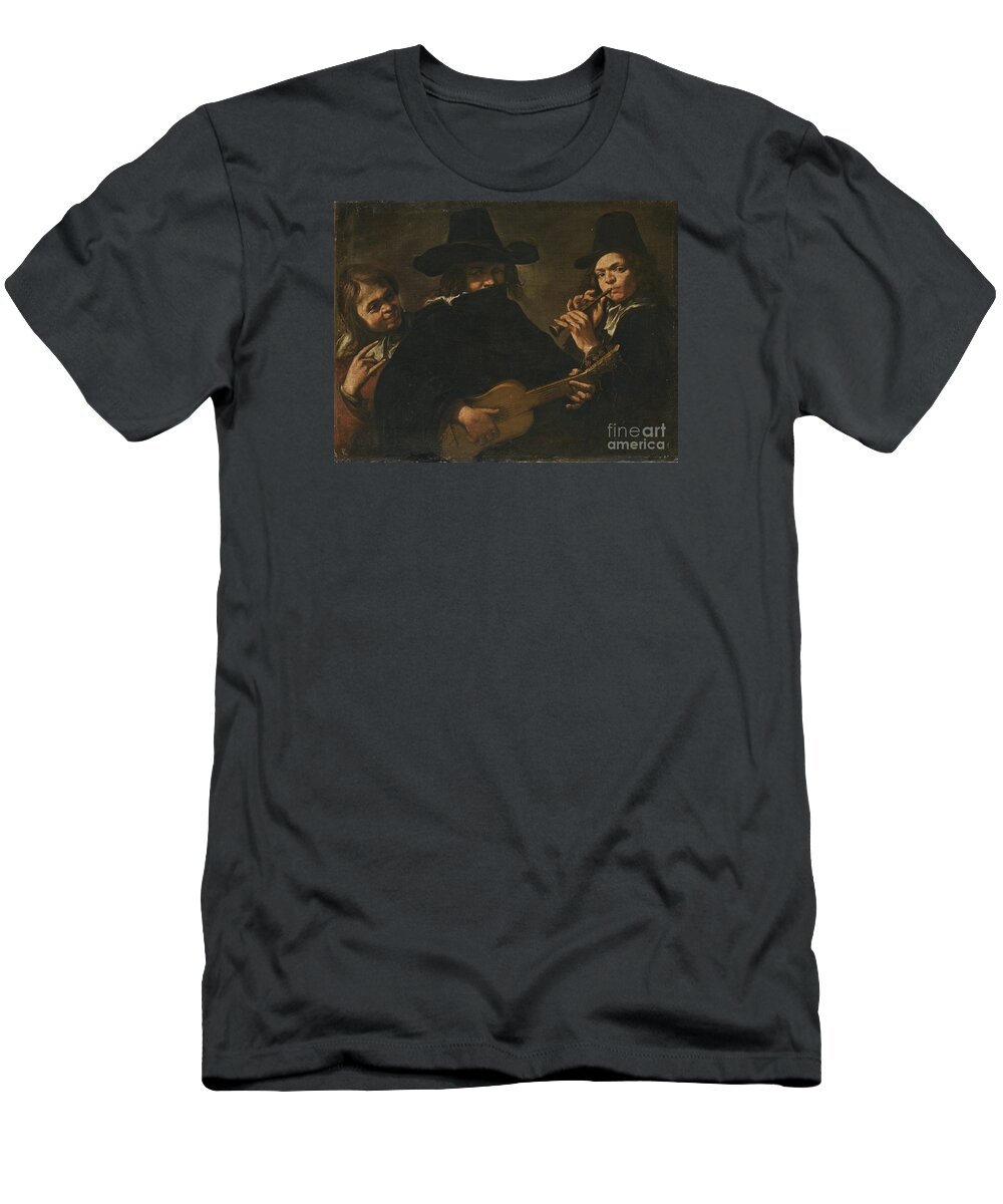 Northern Follower Of Caravaggio T-Shirt featuring the painting Northern Follower of Caravaggio by MotionAge Designs