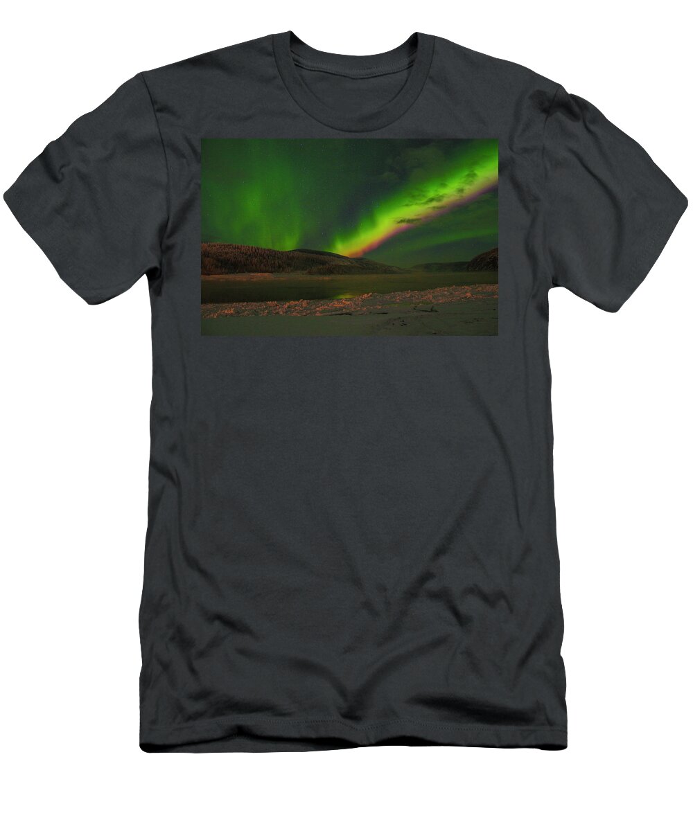 Canada T-Shirt featuring the photograph Northern Northern Lights 3 by Phyllis Spoor