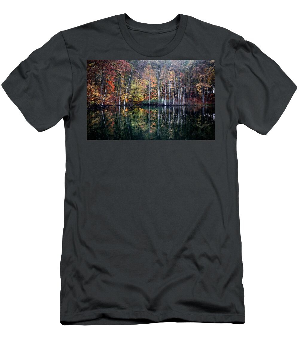 Fall T-Shirt featuring the photograph November Ripples by Chris Fleming