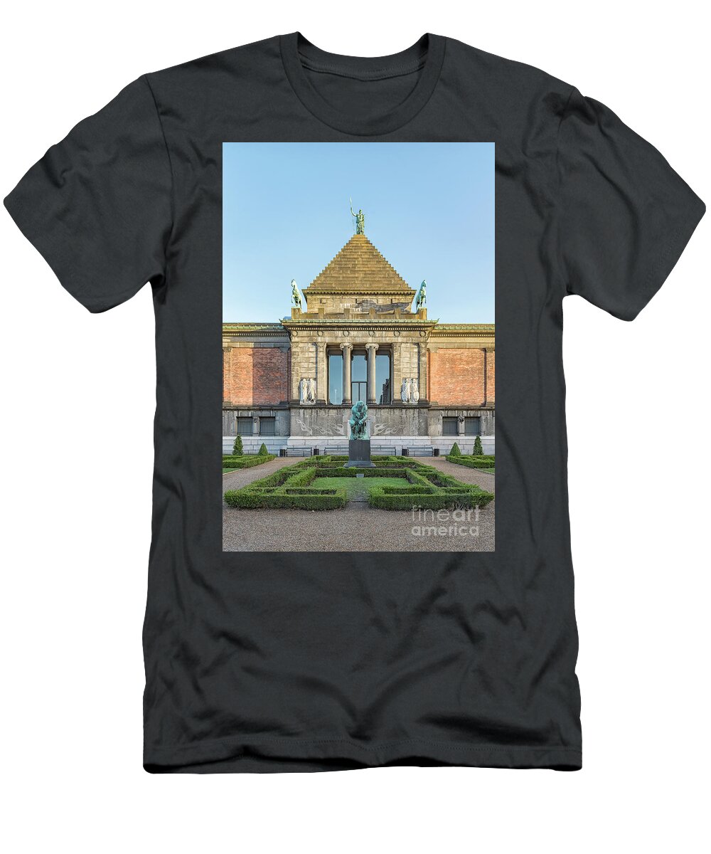 Landmark T-Shirt featuring the photograph Ny Carlsberg Glyptotek in Copenhagen by Antony McAulay