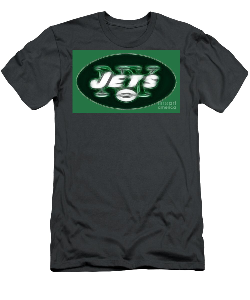 Ny Jets Logo T-Shirt featuring the photograph NY JETS fantasy by Paul Ward