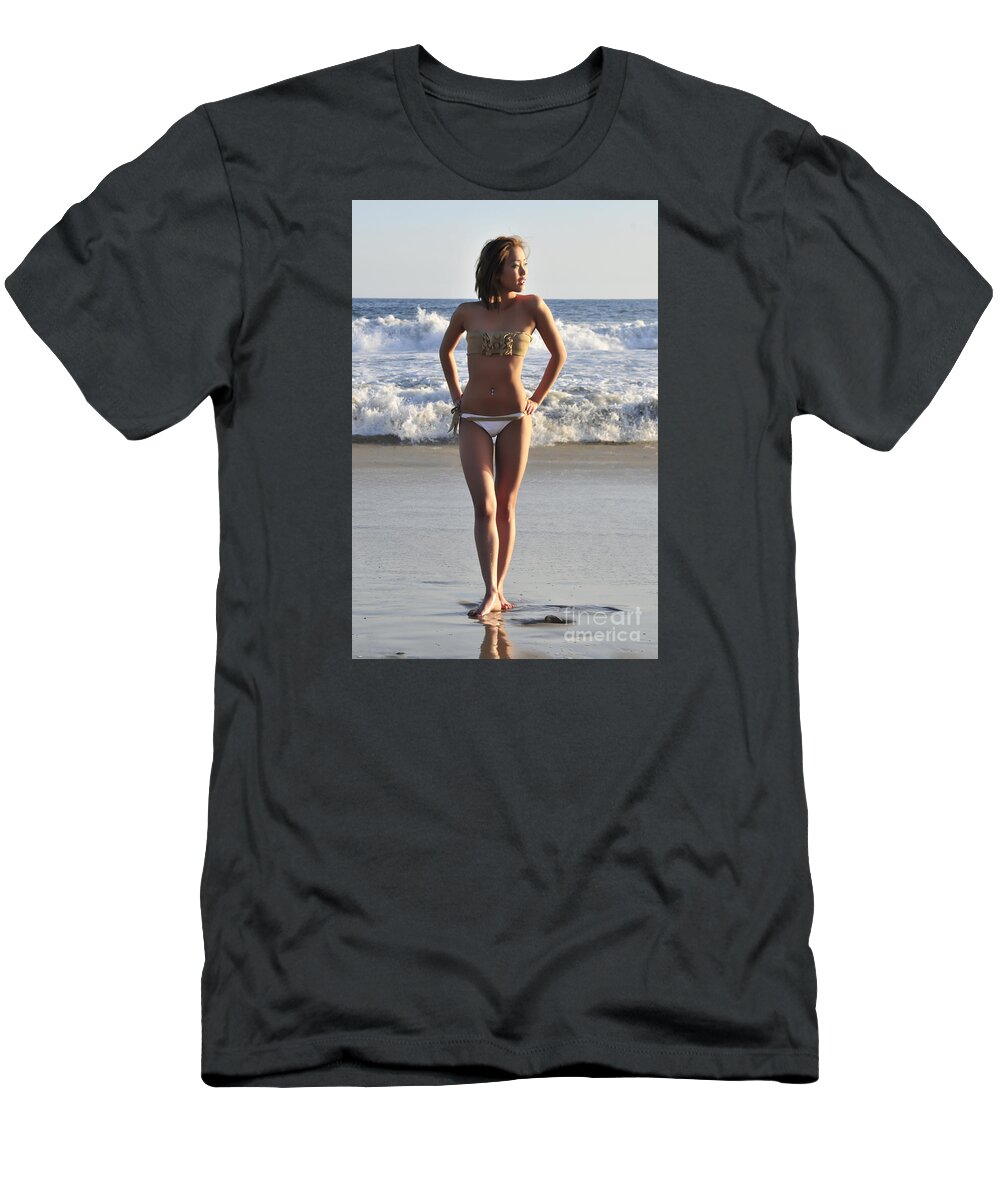 Glamour Photographs T-Shirt featuring the photograph Observing by Robert WK Clark