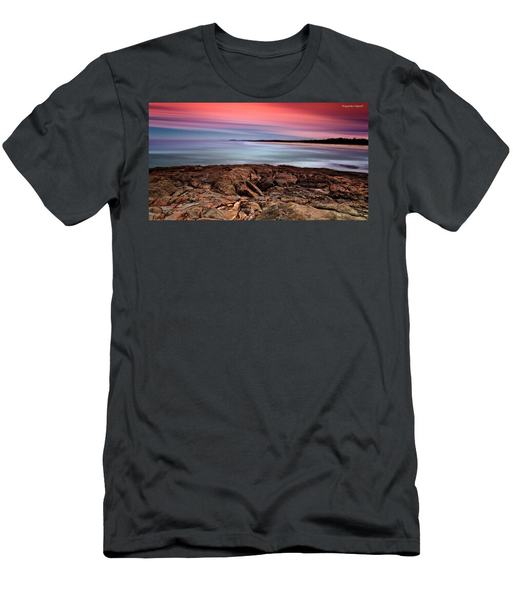 Seascape Photography T-Shirt featuring the photograph Ocean beauty 6666 by Kevin Chippindall