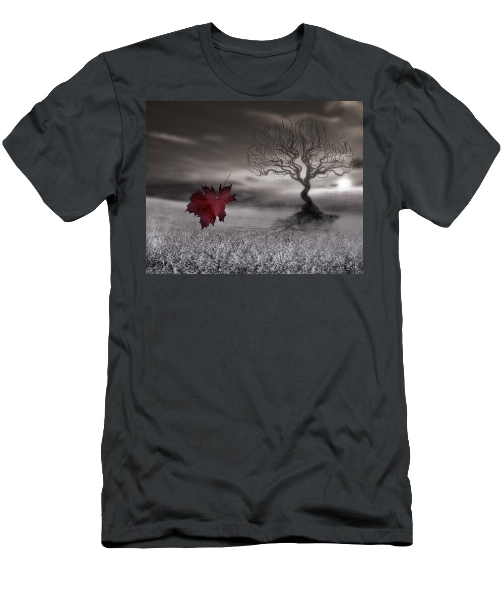 Wall Art T-Shirt featuring the photograph October Fades by Gray Artus
