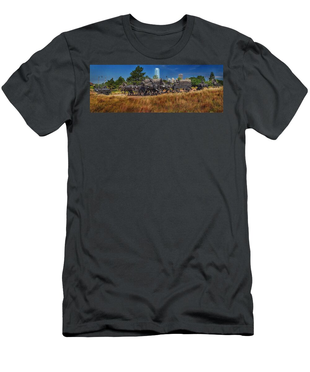 Panorama T-Shirt featuring the photograph Old and New by Buck Buchanan