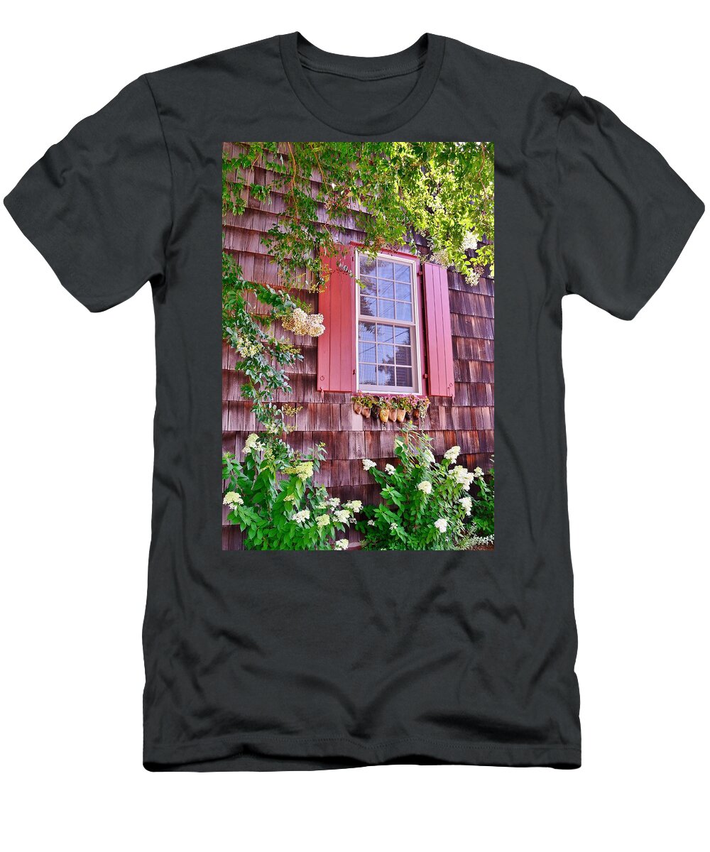  T-Shirt featuring the photograph Old Bethel Church Window by Kim Bemis