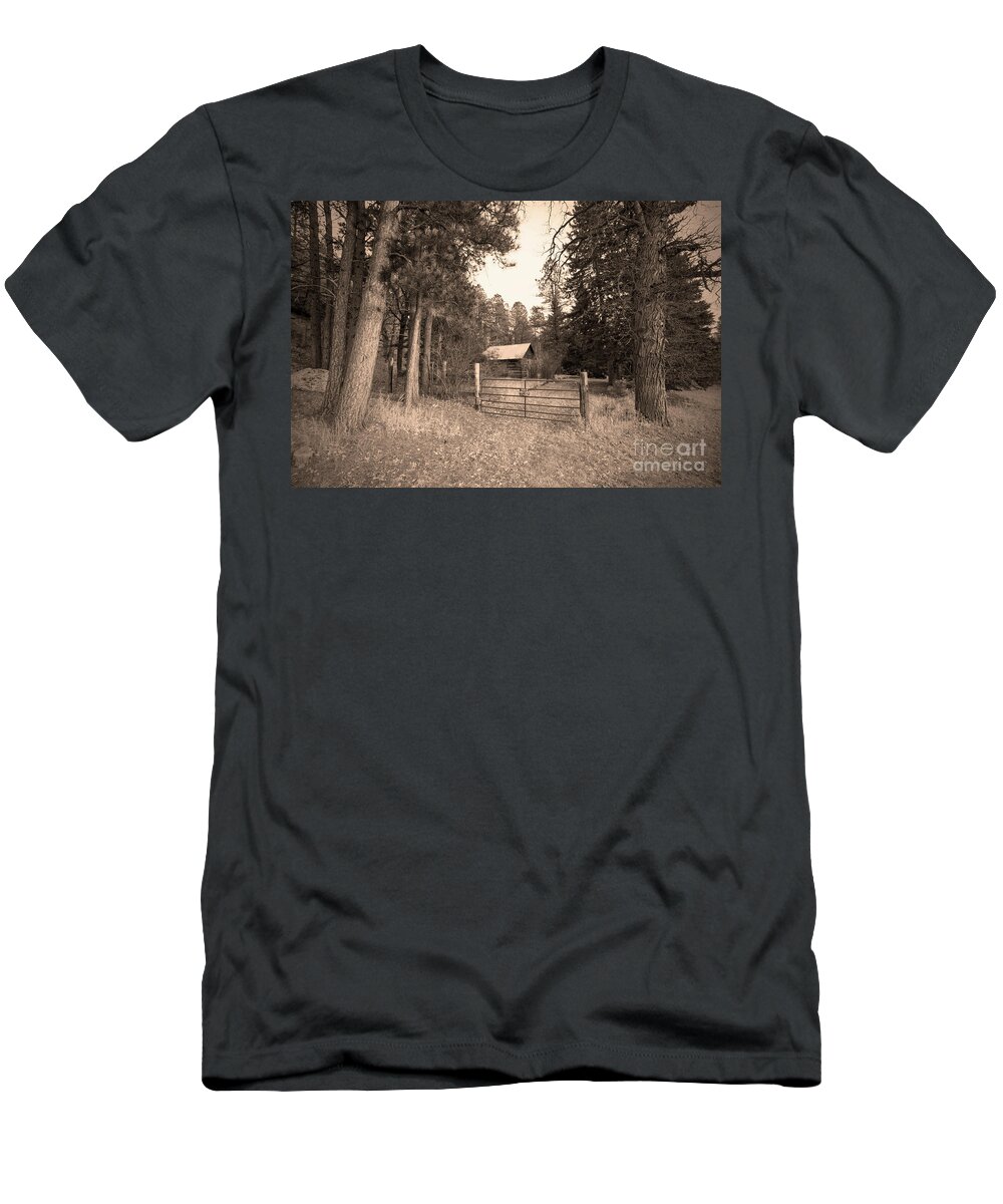 Cabin T-Shirt featuring the photograph Old Cabin by Steve Triplett