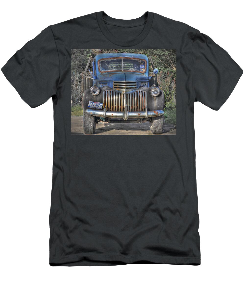 Old T-Shirt featuring the photograph Old Chevy Truck by Savannah Gibbs