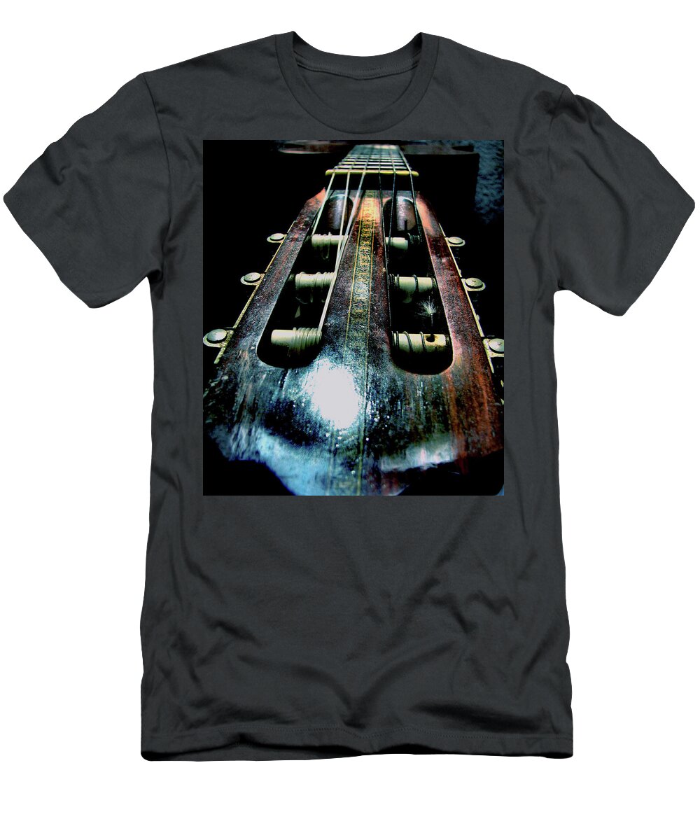 Guitar T-Shirt featuring the photograph Old Companion by Rory Siegel