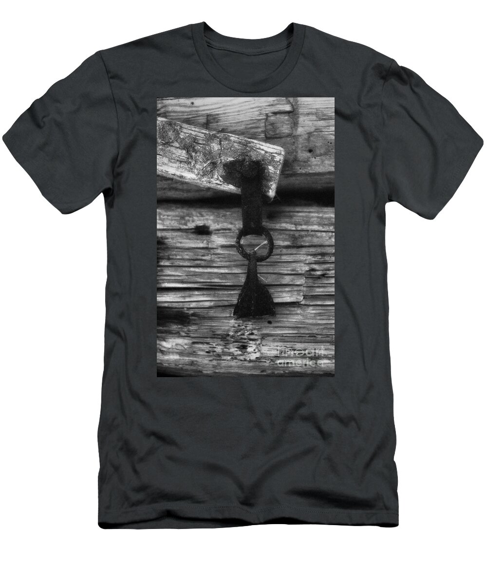Doors T-Shirt featuring the photograph Old Door Latch by Richard Rizzo