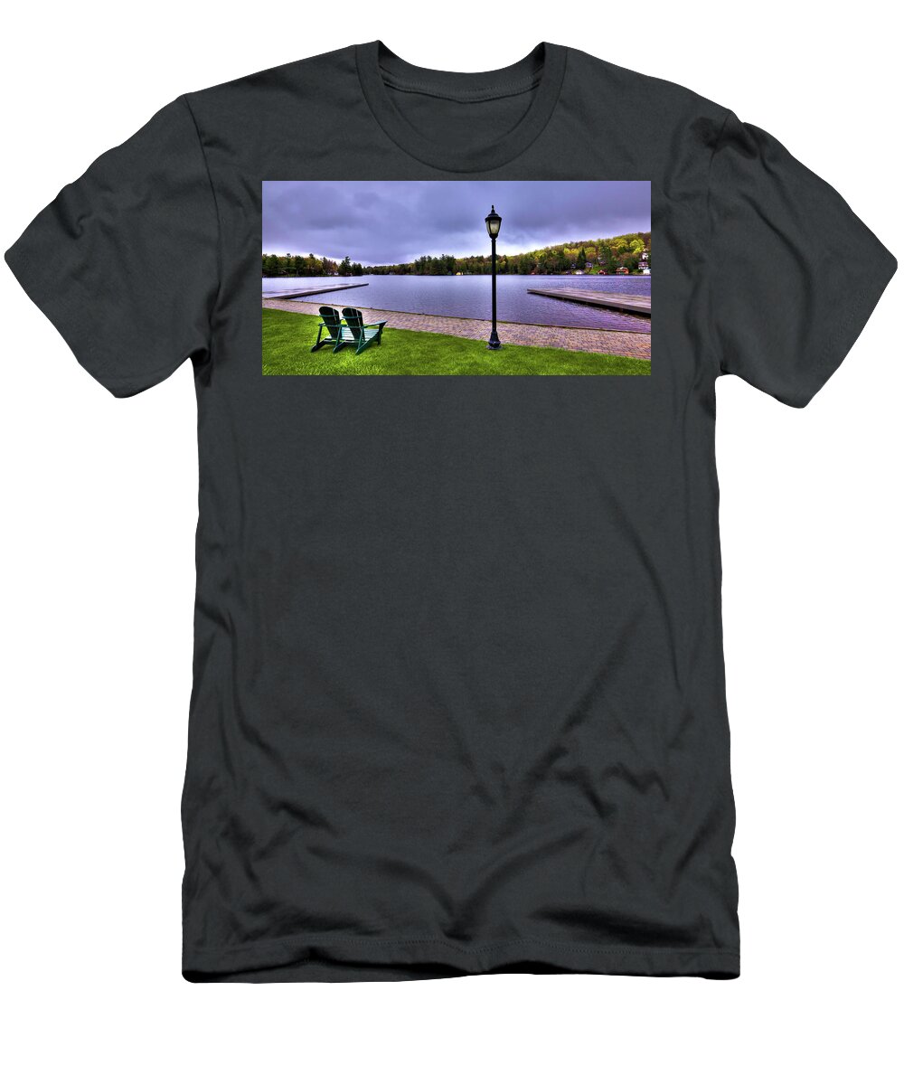 Old Forge Waterfront T-Shirt featuring the photograph Old Forge Waterfront by David Patterson
