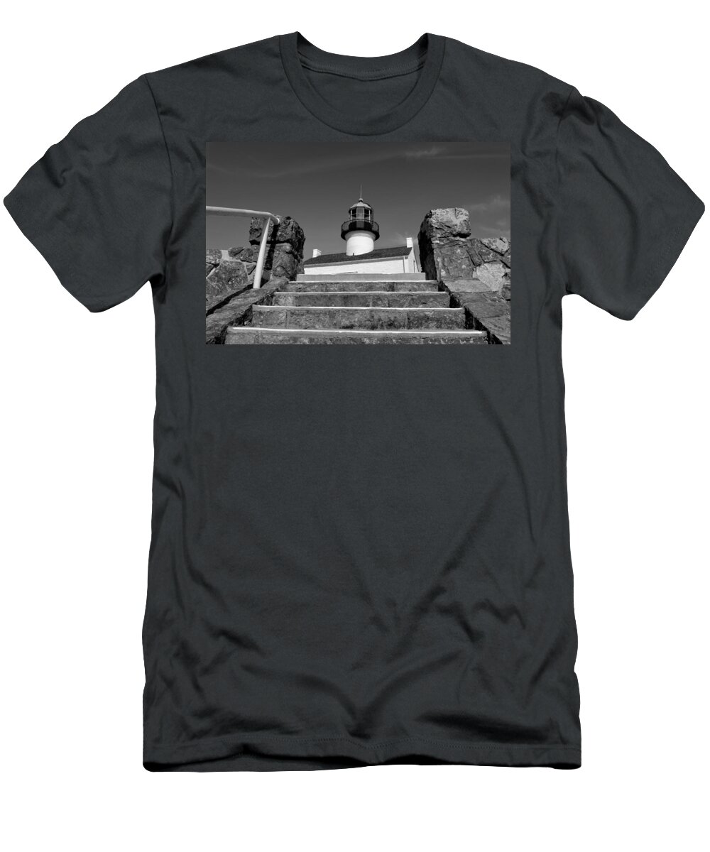 Old Point Loma Lighthouse T-Shirt featuring the photograph Old Point Loma Lighthouse - From The Stairwell by Glenn McCarthy Art and Photography