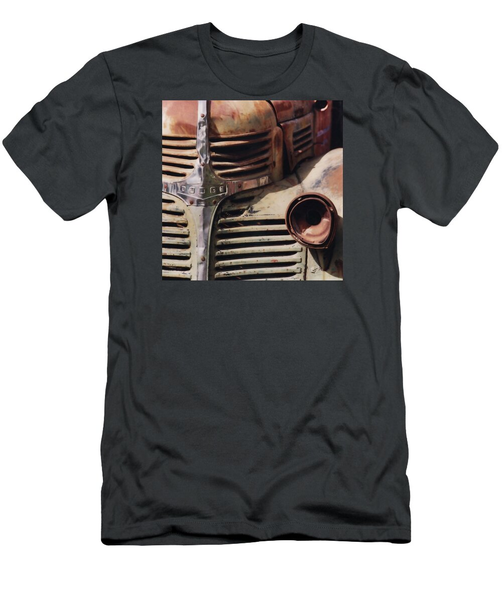 Vintage Truck T-Shirt featuring the photograph Old Ranch Truck by Art Block Collections
