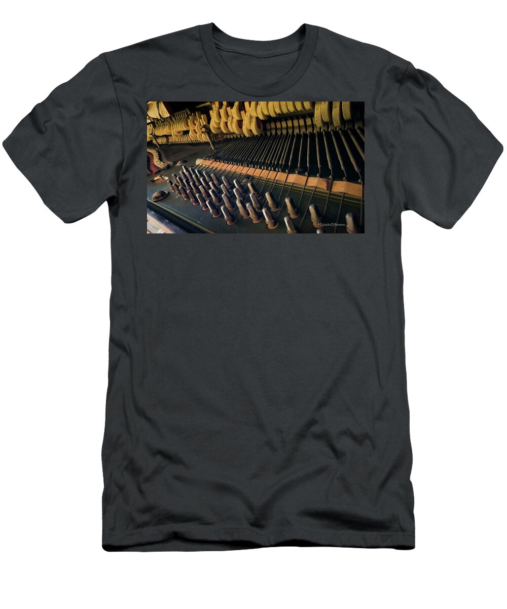 Inside T-Shirt featuring the photograph Old Saloon Vertical Piano by Micah Offman