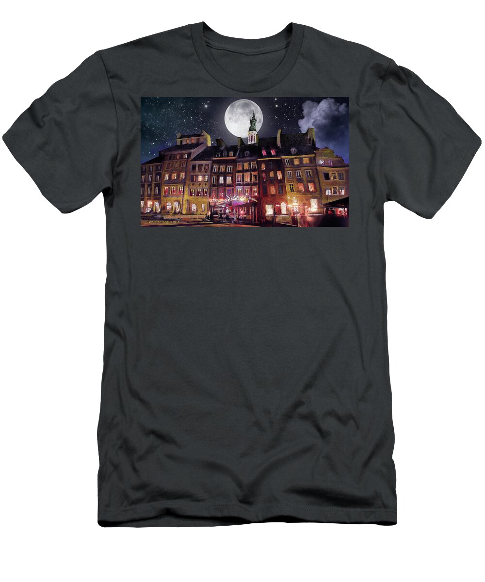  T-Shirt featuring the photograph Old Town in Warsaw # 26 by Aleksander Rotner