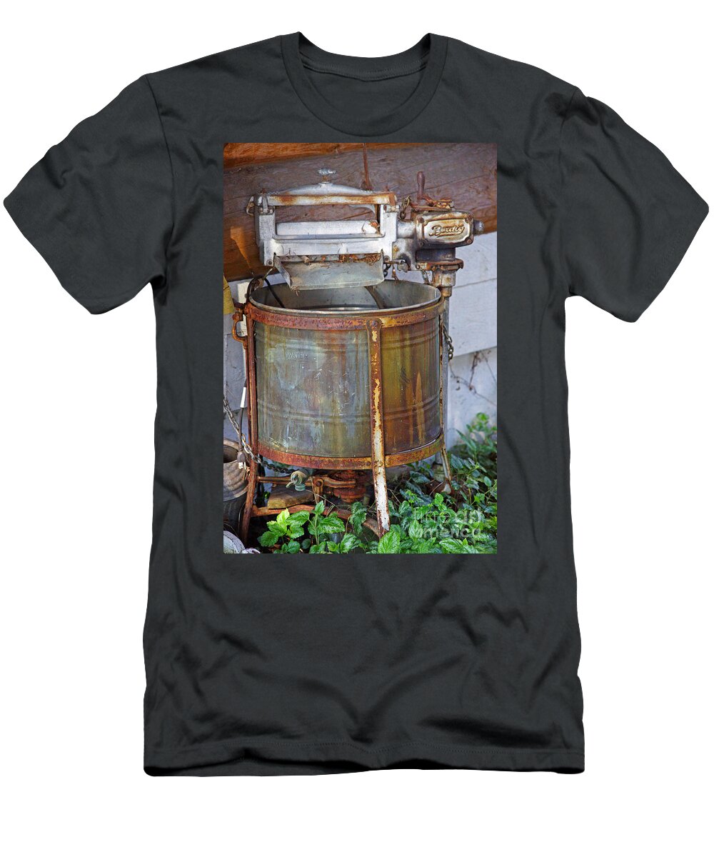 Ringer Washer T-Shirt featuring the photograph Old Washing Machine by Randy Harris