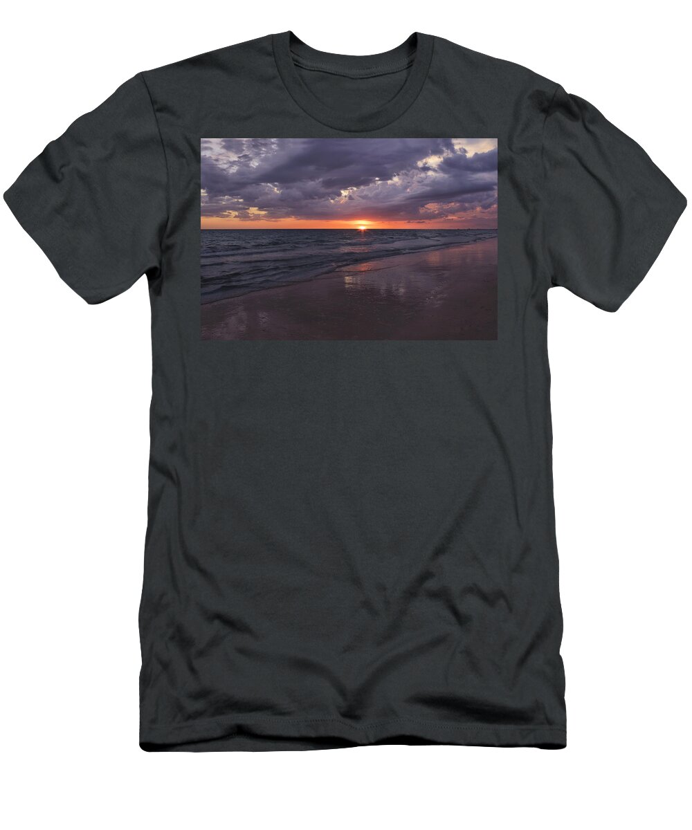 Beach T-Shirt featuring the photograph On A Cloudy Night by Kim Hojnacki