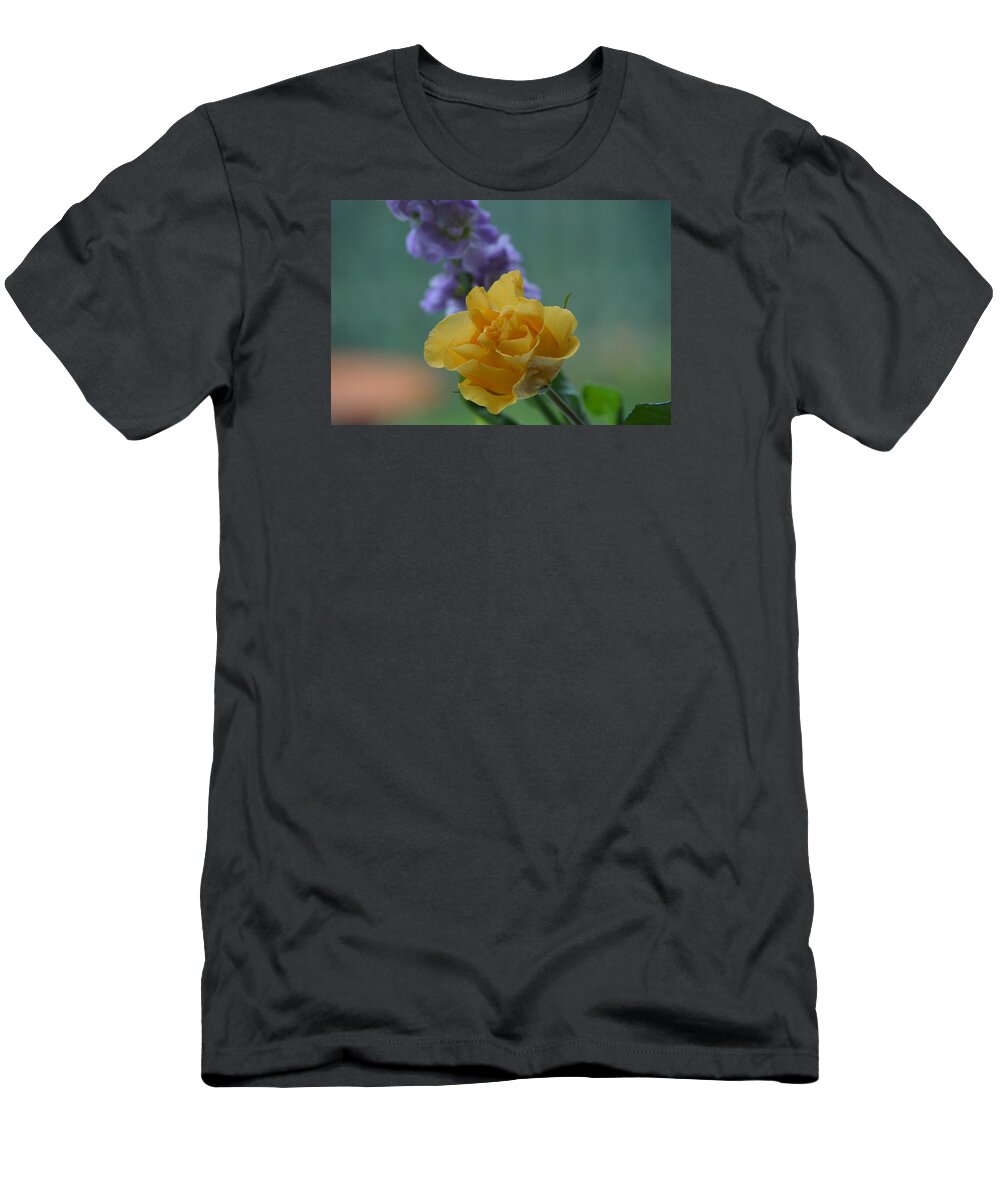 Floral T-Shirt featuring the photograph On the window sill. by Elena Perelman