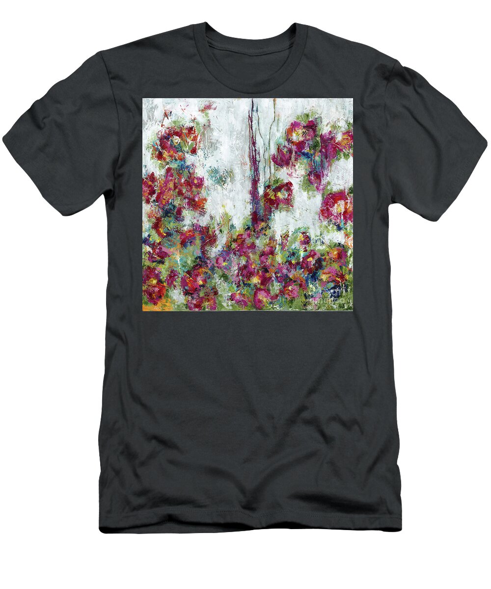 Abstract T-Shirt featuring the painting One Last Kiss by Kirsten Koza Reed