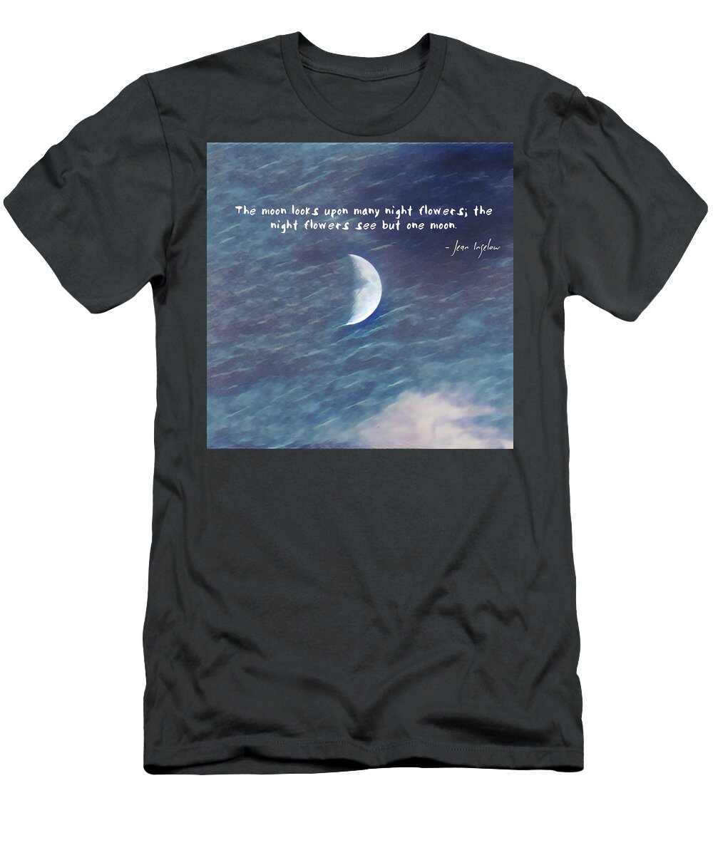 One Moon T-Shirt featuring the photograph One Moon by Jackson Pearson