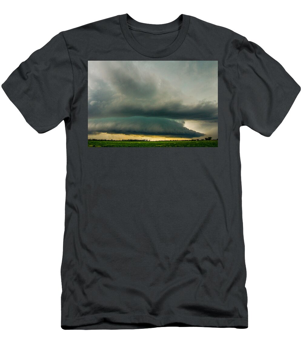 Nebraskasc T-Shirt featuring the photograph One Mutha of a Supercell 014 by NebraskaSC