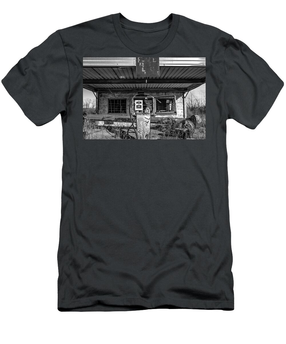 Black And White T-Shirt featuring the photograph Open for Business by Holly Ross