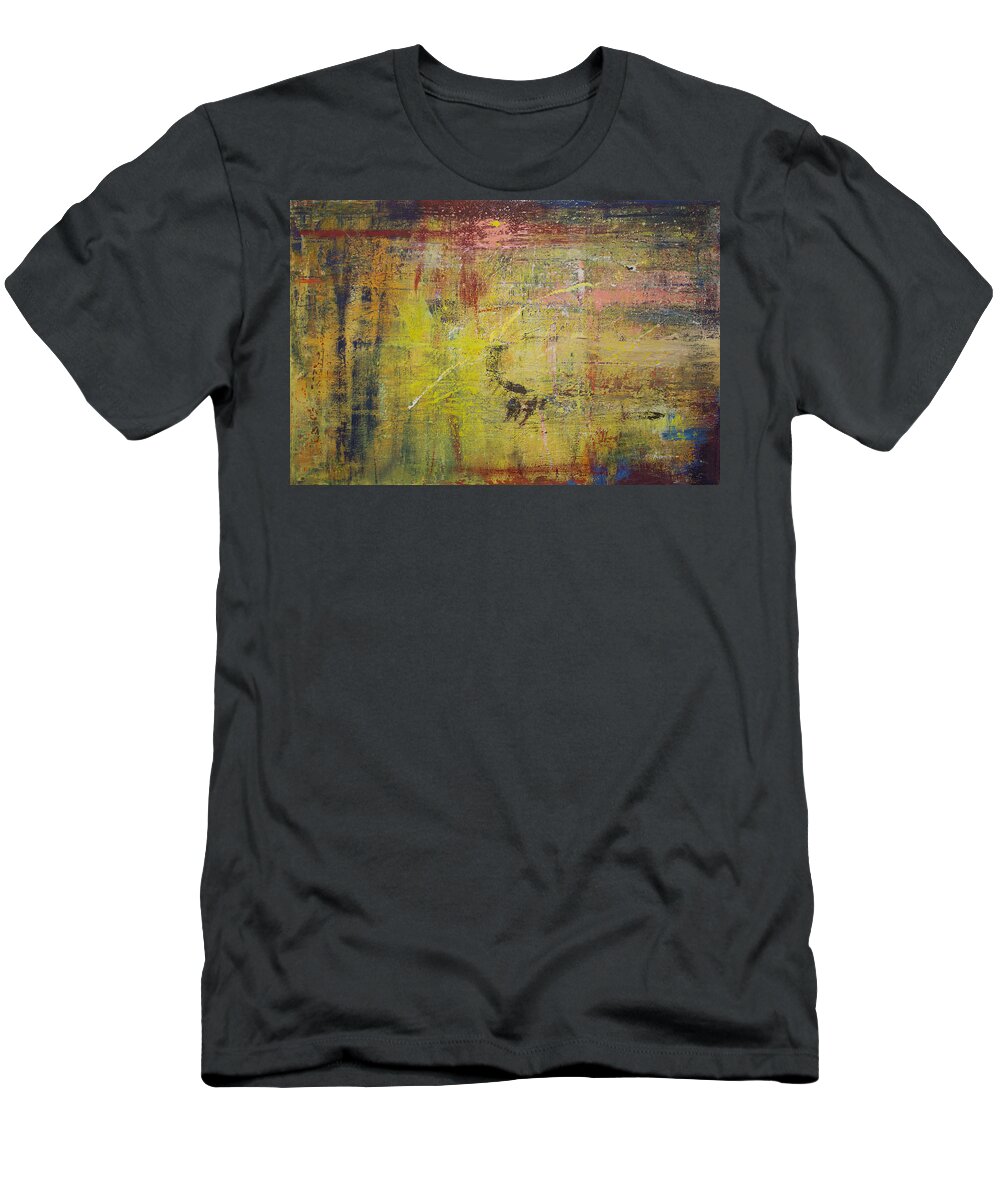 Derek Kaplan Art T-Shirt featuring the painting Opt.29.15 Lift Me Up by Derek Kaplan