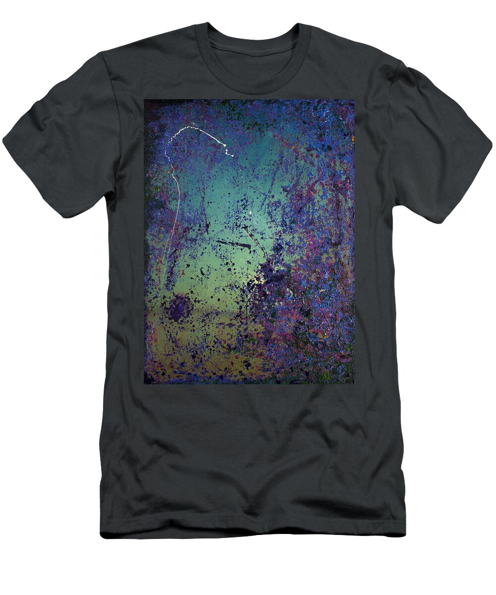 Derek Kaplan Art T-Shirt featuring the painting Opt.44.14 Wine Cave by Derek Kaplan