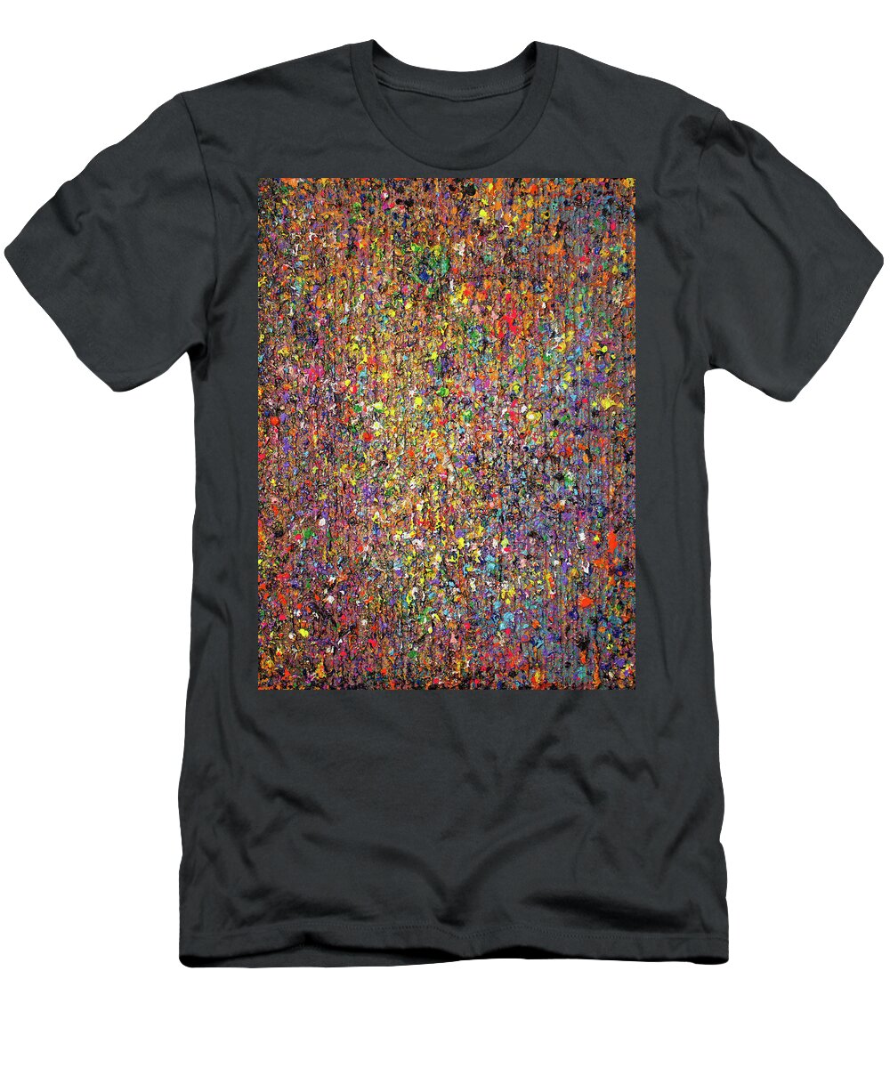 Derek Kaplan Art T-Shirt featuring the painting Opt.62.16 Pretty Things by Derek Kaplan