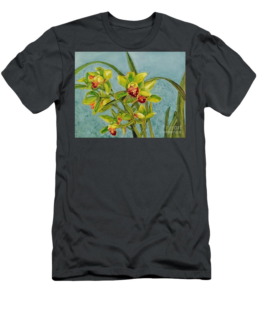 Orchids T-Shirt featuring the painting Orchids I by Vicki Baun Barry