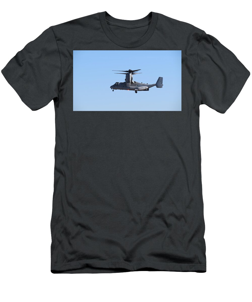 Osprey T-Shirt featuring the photograph Osprey In Flight by Kay Novy