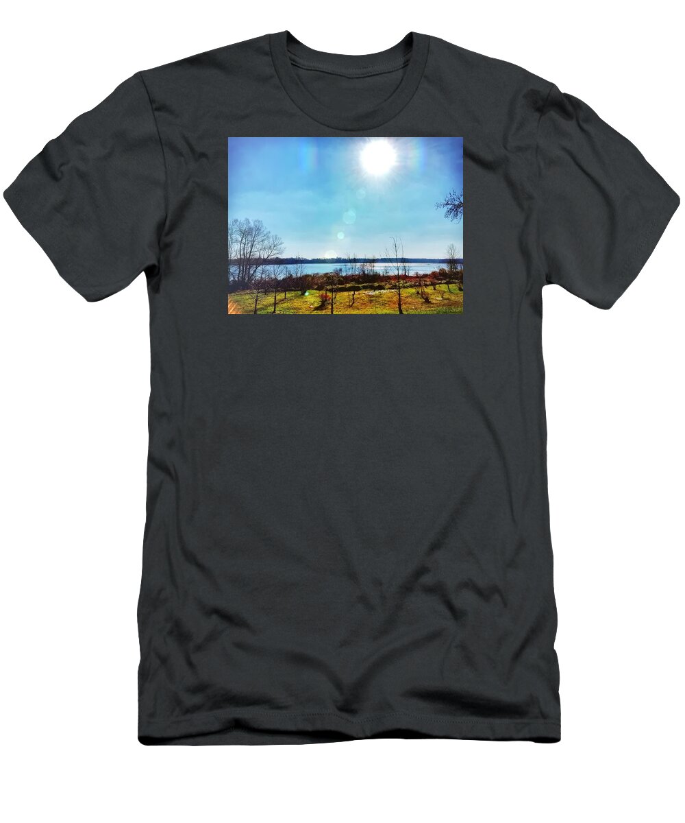 Water T-Shirt featuring the photograph Otter Point Creek by Chris Montcalmo
