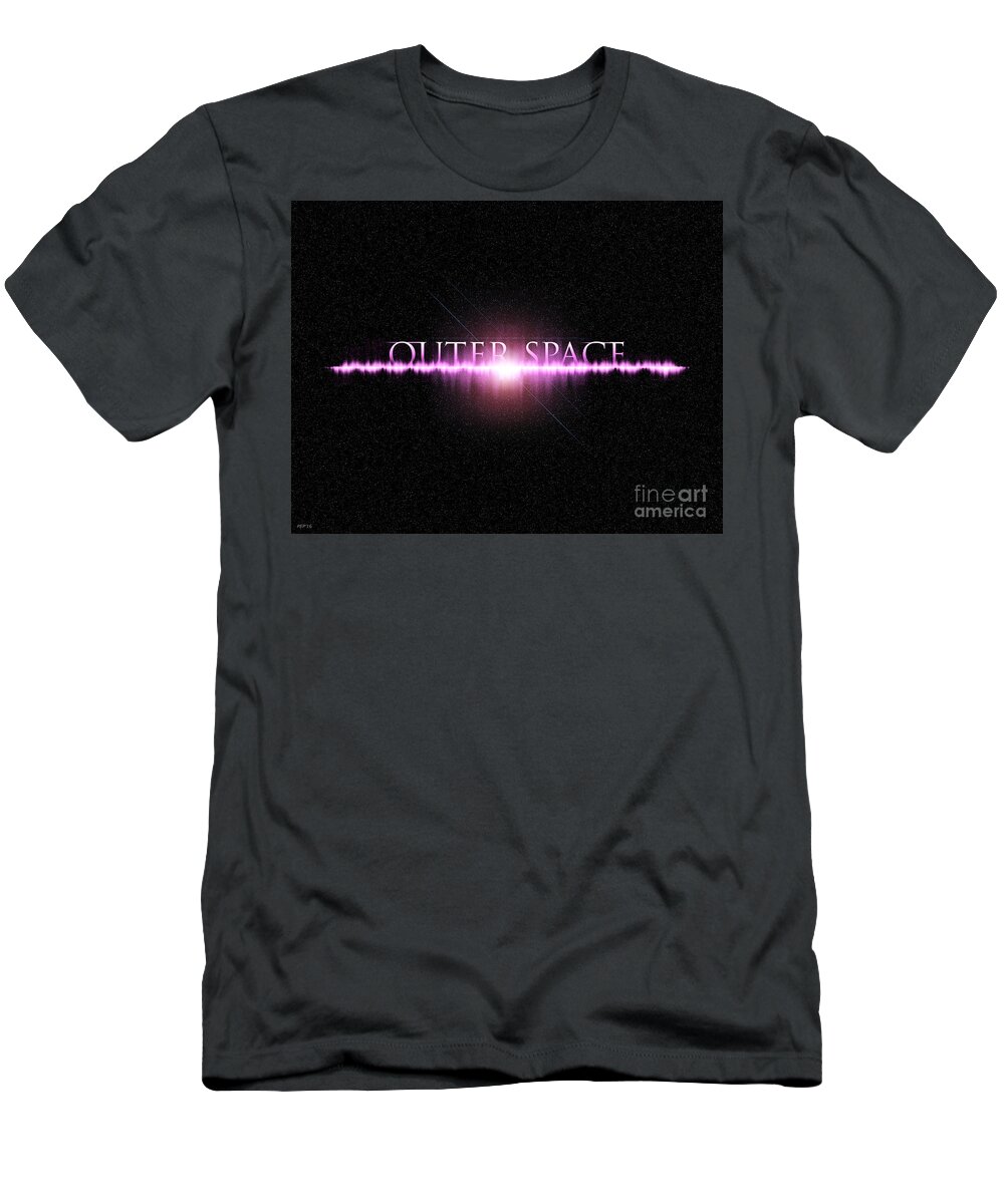 Space T-Shirt featuring the digital art Outer Space by Phil Perkins
