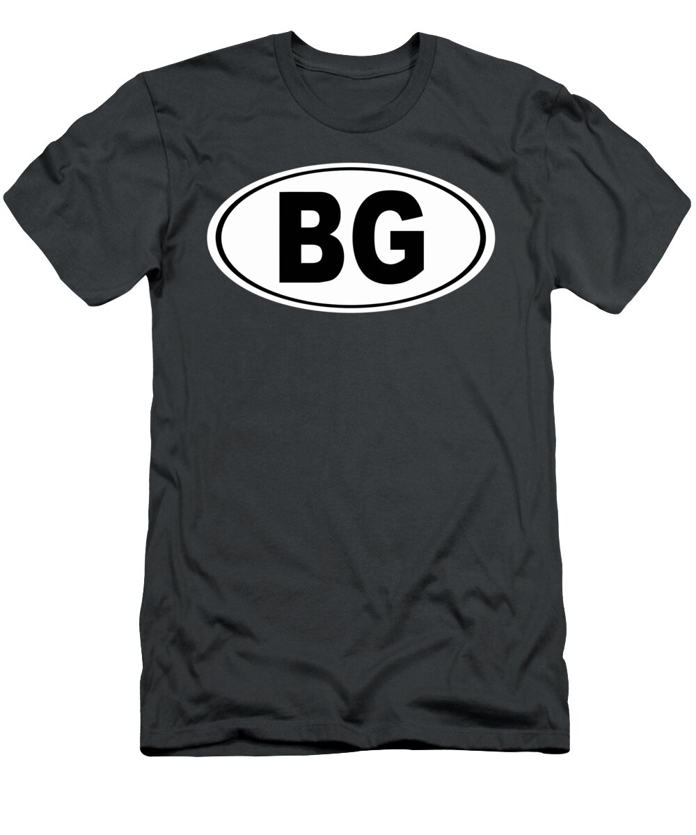 Bg T-Shirt featuring the photograph Oval BG Bowling Green Kentucky Home Pride by Keith Webber Jr