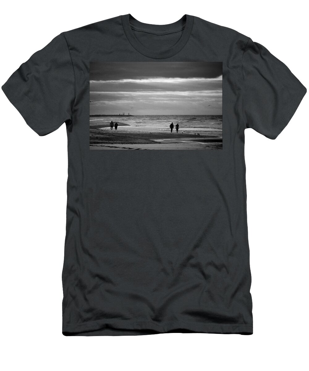 Beach T-Shirt featuring the photograph Overcrowded by Michael Thomas