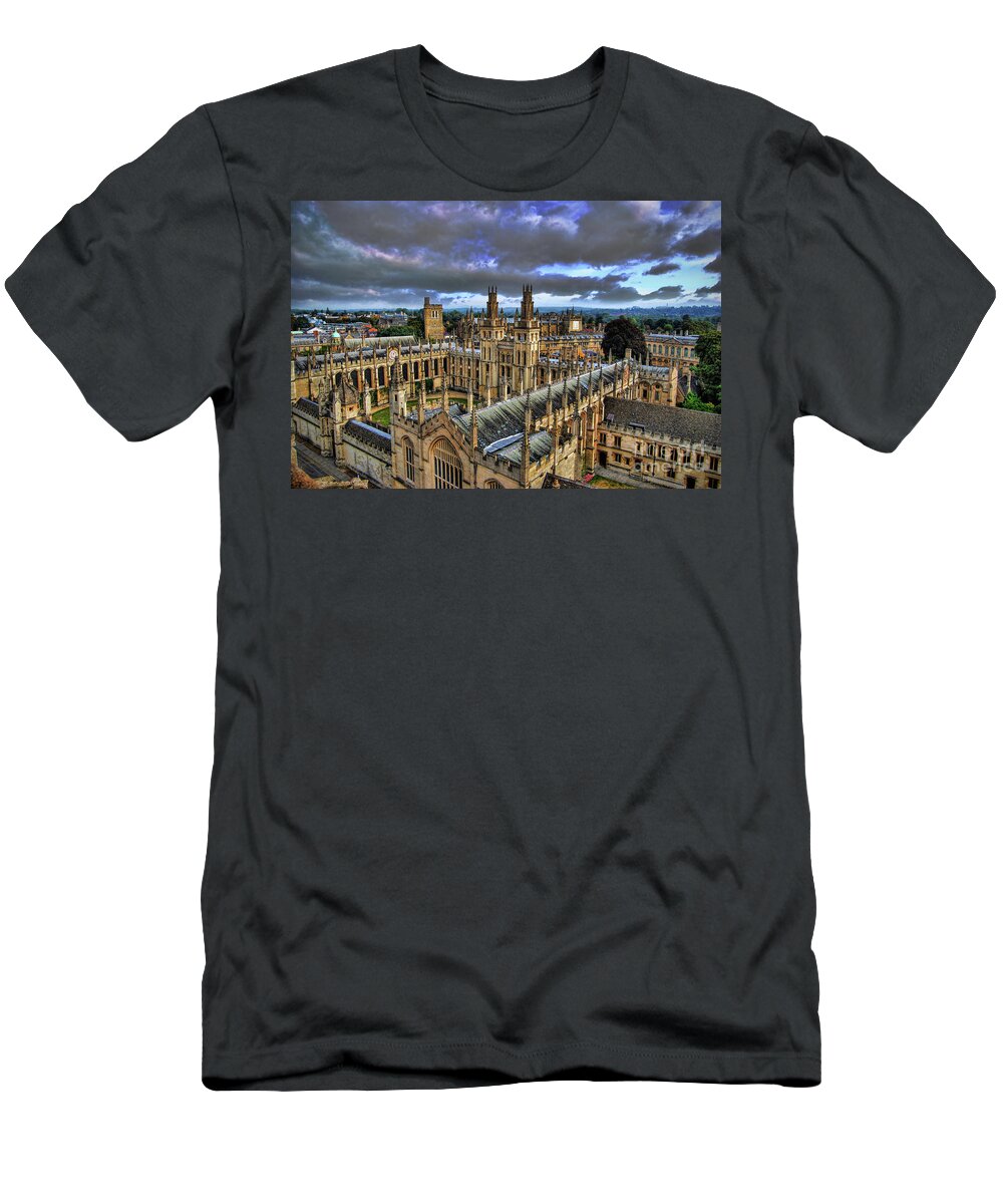 Oxford T-Shirt featuring the photograph Oxford University - All Souls College by Yhun Suarez