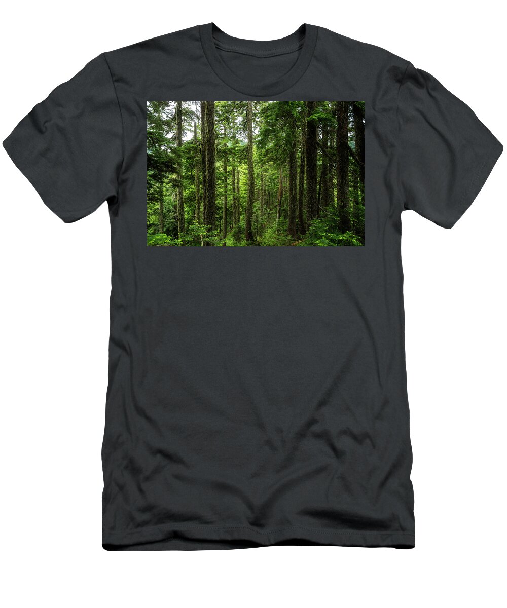 Scenic T-Shirt featuring the photograph Pacific Northwest Forest by Pelo Blanco Photo