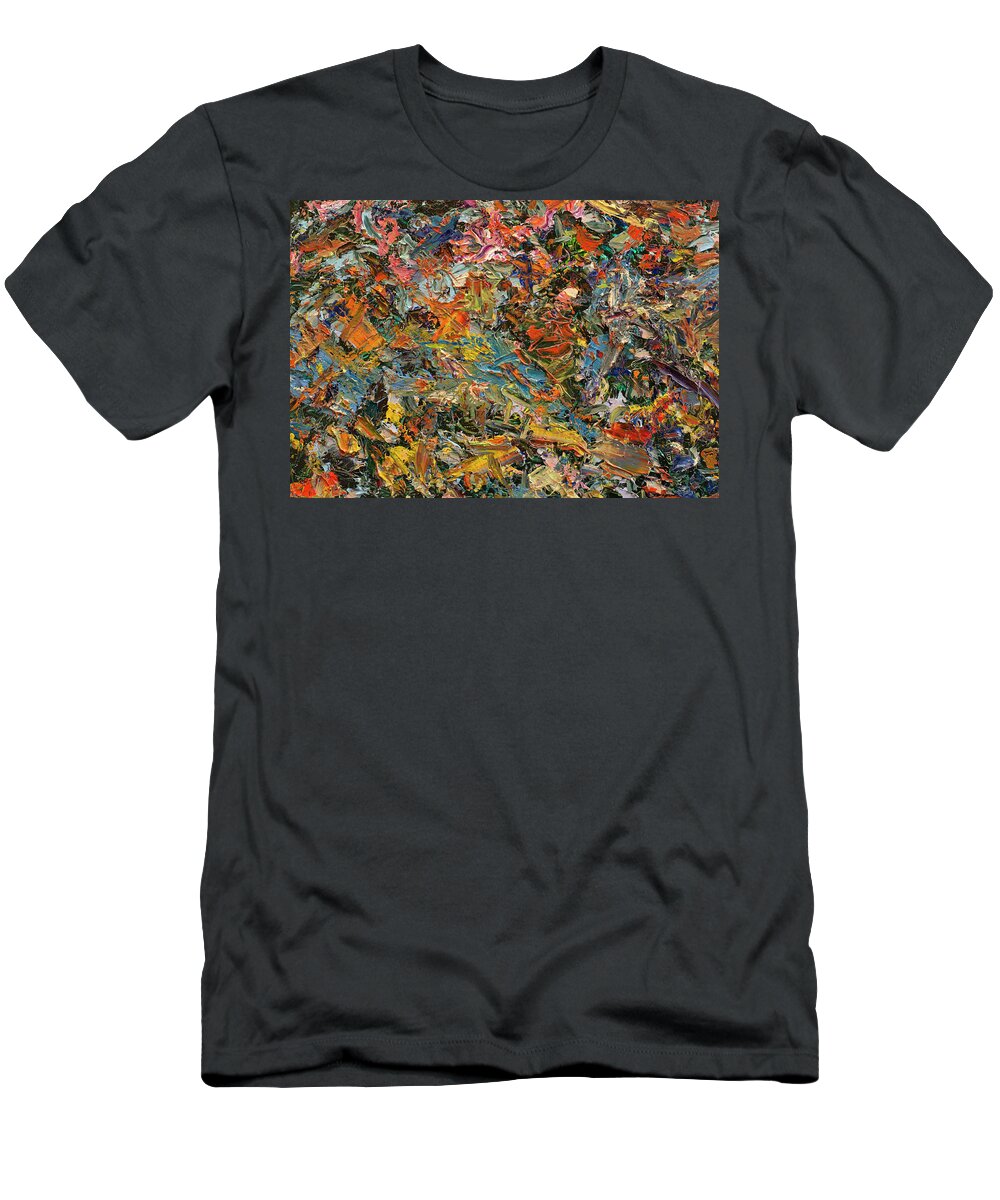 Abstract T-Shirt featuring the painting Paint number 35 by James W Johnson