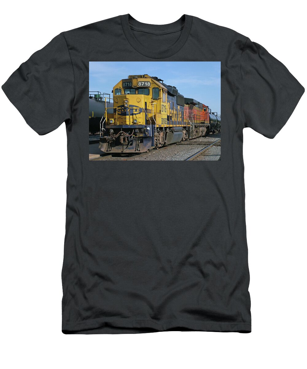 Diesel Train T-Shirt featuring the photograph Paired Up by Ken Smith