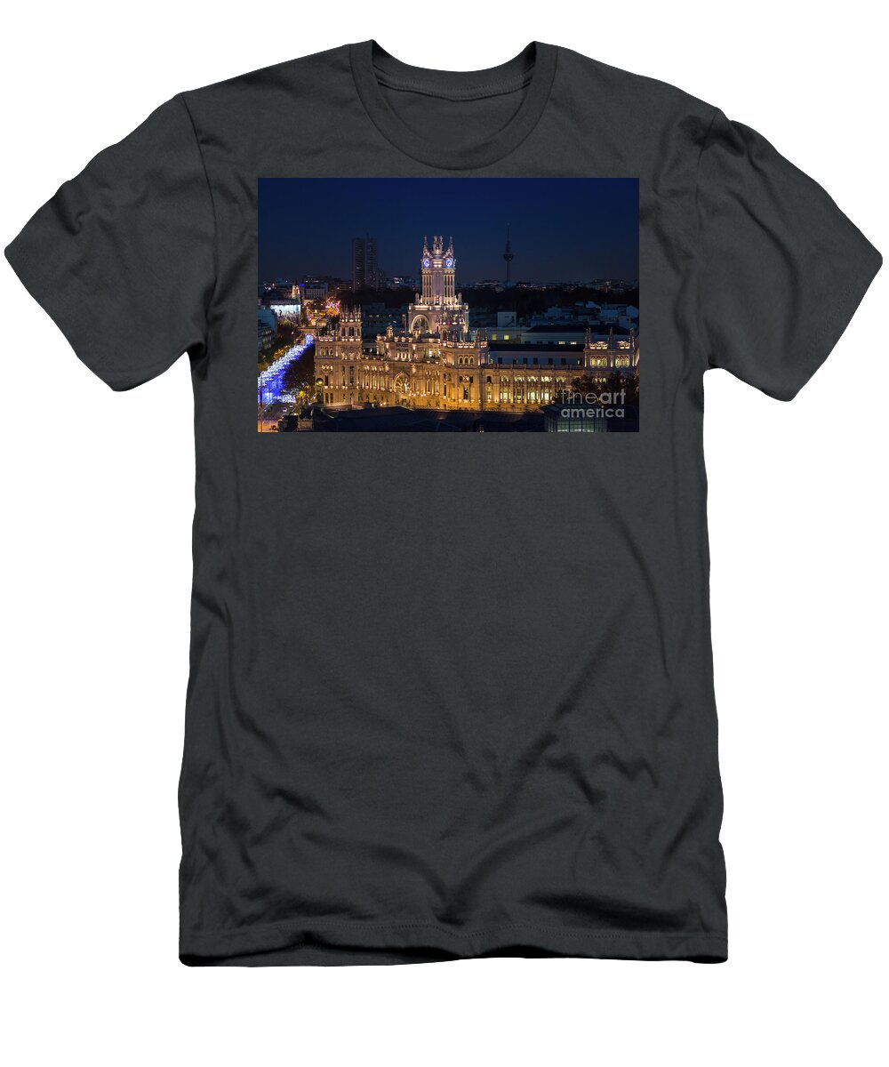 Capital T-Shirt featuring the photograph Palace of communications by Andrew Michael