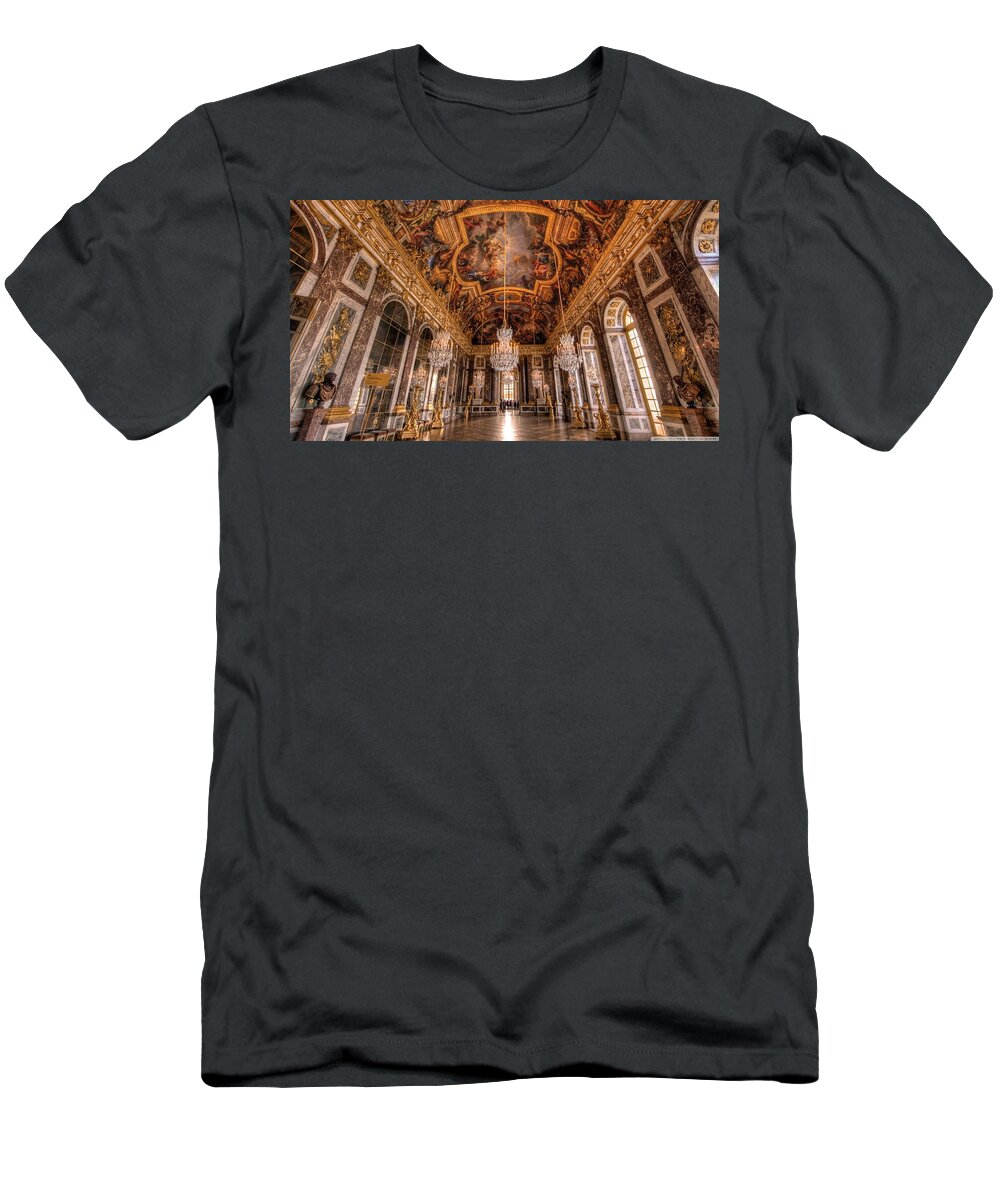 Palace Of Versailles T-Shirt featuring the digital art Palace Of Versailles by Maye Loeser