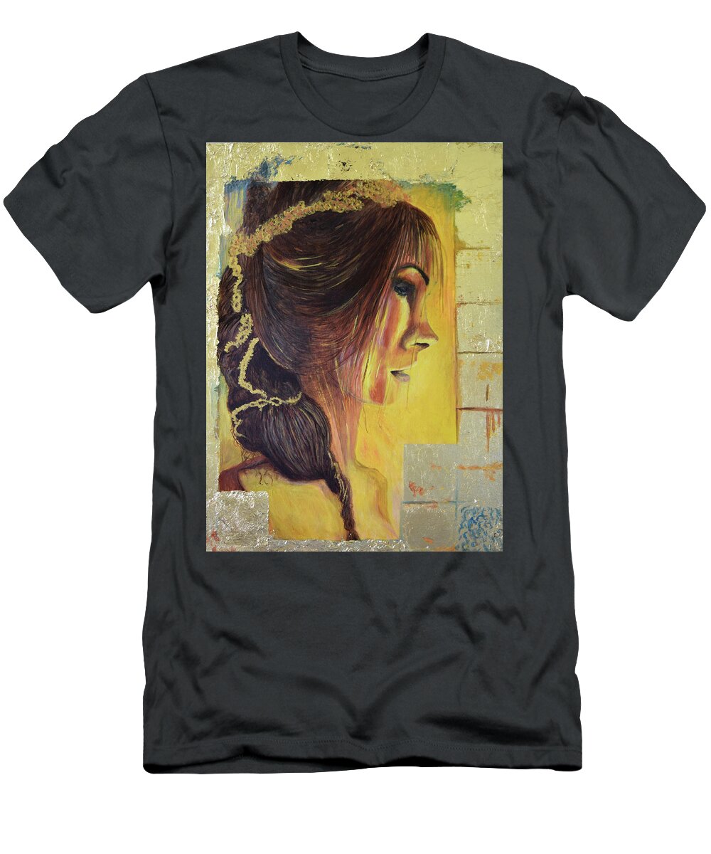 Portraits T-Shirt featuring the painting Pandora by Toni Willey
